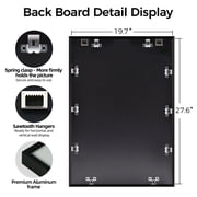 Kuxerla Puzzle Frame 19.7x27.6 inch-50x70CM Metal Picture Frames with Clear Acrylic Cover and Sturdy Back Panel Horizontal or Vertical Display Black