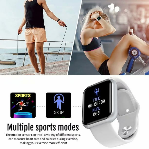Montre intelligente Bluetooth Température corporelle Tension artérielle  Fréquence cardiaque Sommeil Surveillance de la santé Bracelet Sport