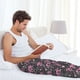 thumbnail image 5 of Fotbe Lovely Mom Ever Pantalones de Pijama para Hombre, Pantalones de Dormir, Pantalones de Casa con Cintura Ajustable y Bolsillos-Large, 5 of 6