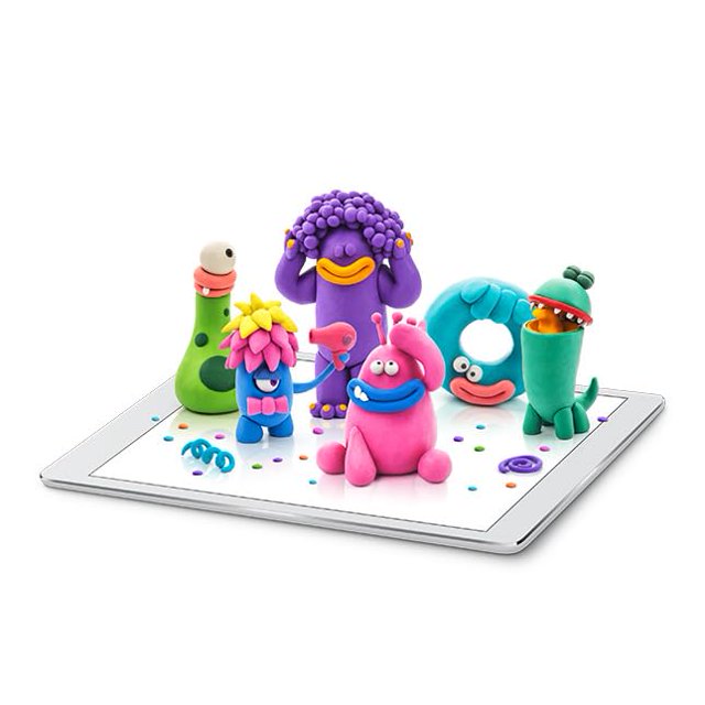 Fat Brain Toys Hey Clay Monsters - Kit d'Argile avec Application Interactive, Enfants & Préadolescents