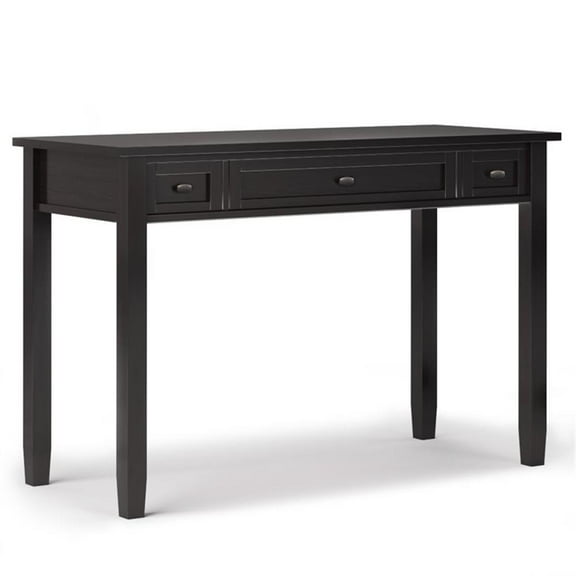 UrbanPro Wood Transitional 48" Writing Office Desk in Hickory Brown