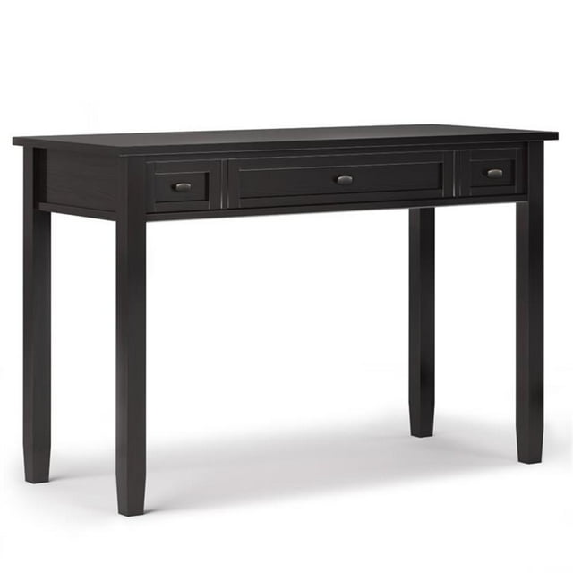 Pemberly Row Wood Transitional 48" Writing Office Desk in Hickory Brown