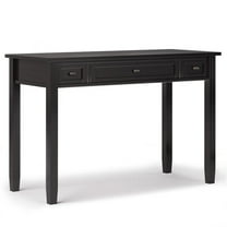 UrbanPro Wood Transitional 48" Writing Office Desk in Hickory Brown