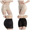 thumbnail image 7 of Women Sexy Lace Boyshort Breathable Seamless Mid-Waist Panties,Black/L, 7 of 7