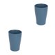 thumbnail image 1 of Taza de trigo Yuarrent soporte de cepillo de baño Azul 2Conjunto, 1 of 6