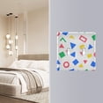 thumbnail image 4 of Yayeee Toggle Light Switch Wall Plate 3-Gang 6.37"x4.48" Decorative Outlet Cover, Blue Retro Triangles, 4 of 7
