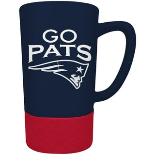 New England Patriots NE NFL Gray Black Coffee Mug Porcelain 14oz