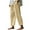 Khaki, variant on AherBiu Plus Size Pants for Women Cotton Linen Straight Leg High Waisted Summer Casual Lightweight Slacks with Pockets