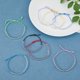 thumbnail image 5 of Pulseras de cuentas de semillas de 8 colores, hechas a mano, de cuerda transparente, con cuentas de vidrio y cordón de plástico reciclado, ideales para el clima., 5 of 7