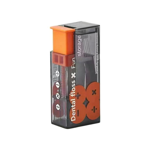 Distributeur de Fil Dentaire Contenant 10 Pcs Boîte de Rangement pour Fil Dentaire auto-Rechargeable Soin de l'Hygiène Buccale