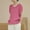 Hot Pink, variant on ChaoHeng 2025 Summer Women'S Clothes Trendy Tops for Women 2025 Summer Ladies' Fashionable Embroidered Cotton and Linen Loose V-neck Short Sleeved Top