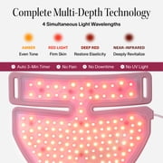 Solawave Neck & Chest Pro Light Therapy Mask - Red Light Therapy Device for Décolleté - Amber, Red, Deep Red, Near-Infrared Light Help Visibly Firm, Smooth, Even Skin Tone - 3 Minute Treatment