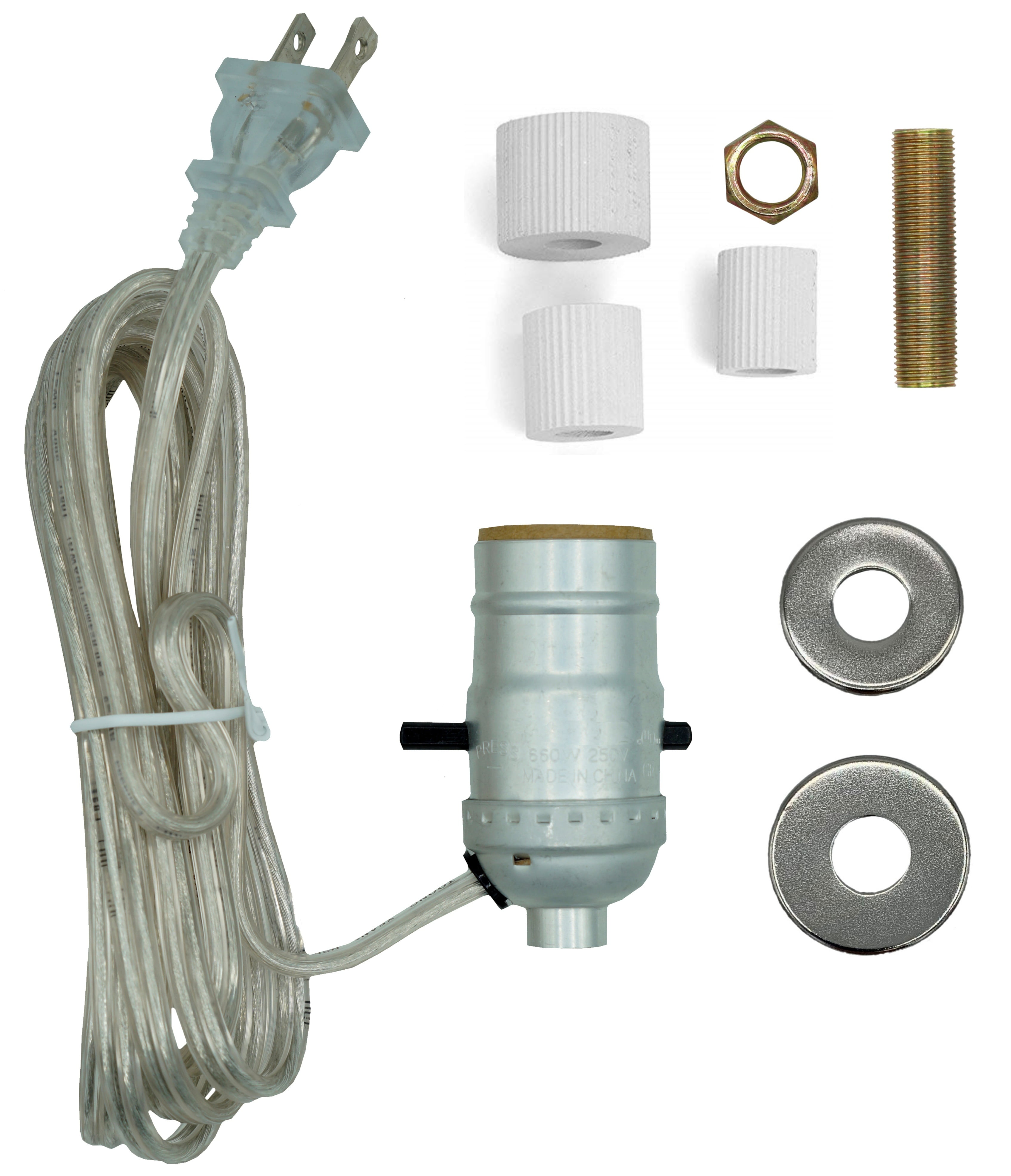 Canomo 2 Sets Bottle Lamp Making Kit | DIY Lamp Kit With Adapters, Side Hole Socket, No Drilling Needed - View #9