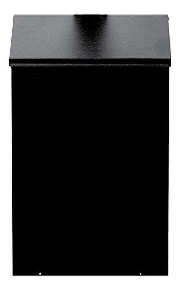 Standard Low Profile Dog Waste Station / EZ_Tie Hanging Bag System_Square Can(Matte Black)
