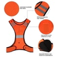 thumbnail image 2 of Graflsoa Gilet de Sécurité Réfléchissant Haute Visibilité pour le Vélo de Nuit, la Course et les Activités de Plein Air - Ajustement Réglable, Léger, Options Orange/jaune, 2 of 6