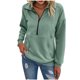 thumbnail image 2 of HongQid Womens Quarter Zip Pullover Casual Long Sleeve Shirts Half Zip Sweatshirt Trendy Fall Winter Clothes, 2 of 4