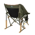 thumbnail image 3 of GCI Outdoor Fleece Rocker Sherpa Rocking Camping Chair with Cup Holder, Olive, 3 of 13