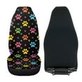 thumbnail image 4 of Uorisanigo Universal Seat Covers, Colorful Dog Paw Car Seat Covers Front Sets, Blanket Cloth Auto Seats Cover, 2-Pack Car Seats Cushion Fit for Most Cars SUV, 4 of 7