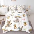 thumbnail image 1 of Cute Sheep Duck Bedding Set Queen Size 7 Pcs,Spring Style Flowers Bed Set for Kids Girls Farmhouse Cartoon Animals Comforter Set,Polyester Bed in a Bag with Comforter,Sheets,Pillowcases Room Decor, 1 of 5