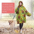 thumbnail image 4 of Highland Cow Sunflower Field Pattern Wearable Oversized Blanket,Wearable Blanket Hoodie for Adults,Cozy Hooded Blankets with Super Pockets,Super Warm Fuzzy Pullover for Women & Men, 4 of 6
