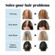 thumbnail image 3 of Fibras de color de gran tamaño con juego de recambio, espesante para cabello teñido, para retocar las raíces, dorado, 3 of 5