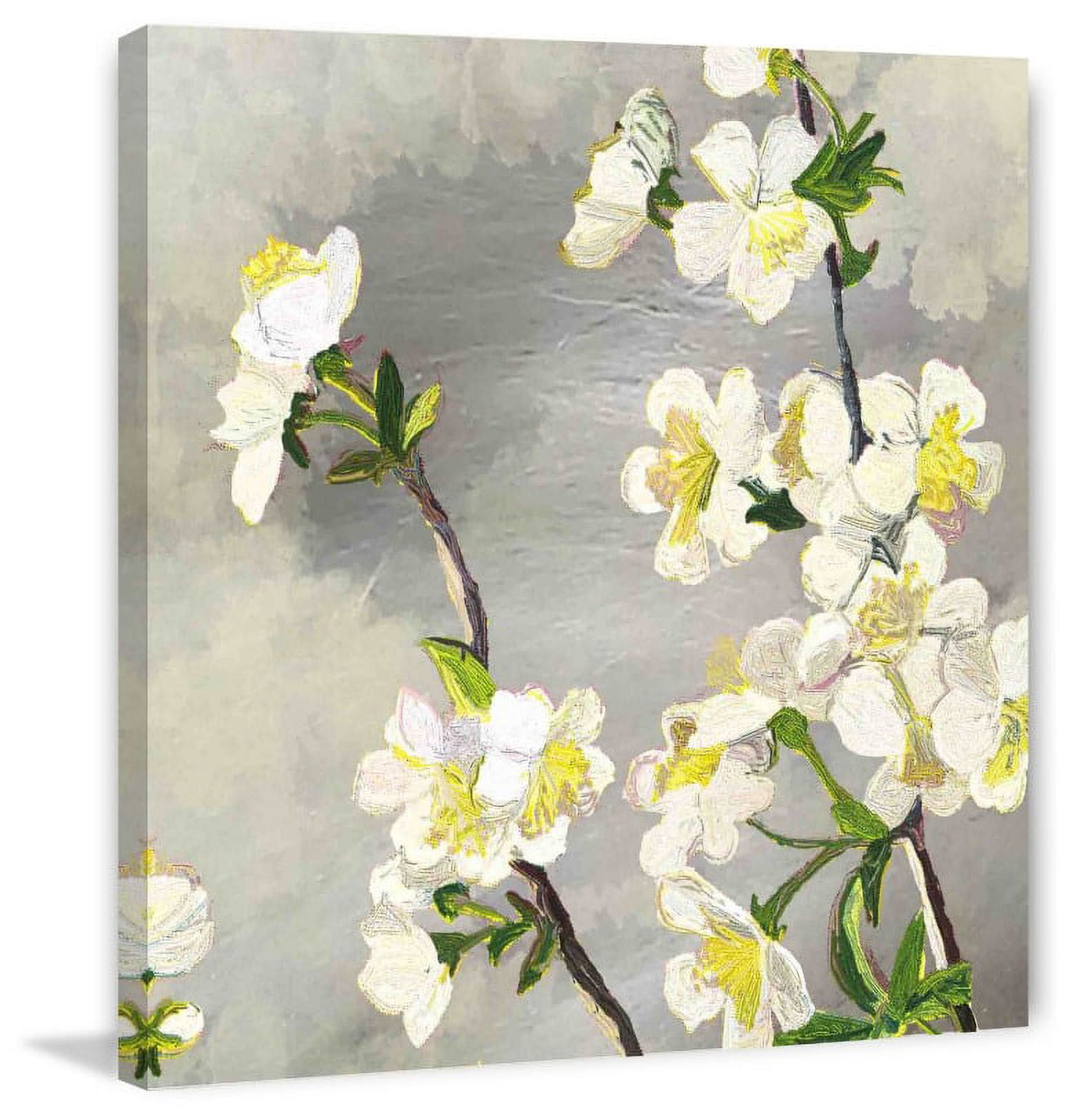 Marmont Hill "Silver Background" Painting Print on Canvas
