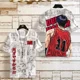 thumbnail image 1 of Camiseta SLAM DUNK de manga corta conjunta para hombres y mujeres, camiseta grande de verano Sakuragi Blossom Road, camisetas deportivas de baloncesto para niños 2025, 1 of 5