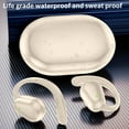 thumbnail image 6 of Oggfader Wireless Earbuds Bluetooth 5.3 Earless Smart Digital Display With Long Battery Life Intelligent Noise Reduction And Waterproofs Wireless Earphones Beige, 6 of 8