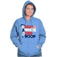 thumbnail image 3 of Betty Boop Red White Blue Patriotic Zip Hoodie Sweatshirt Women Brisco Brands 5X, 3 of 6