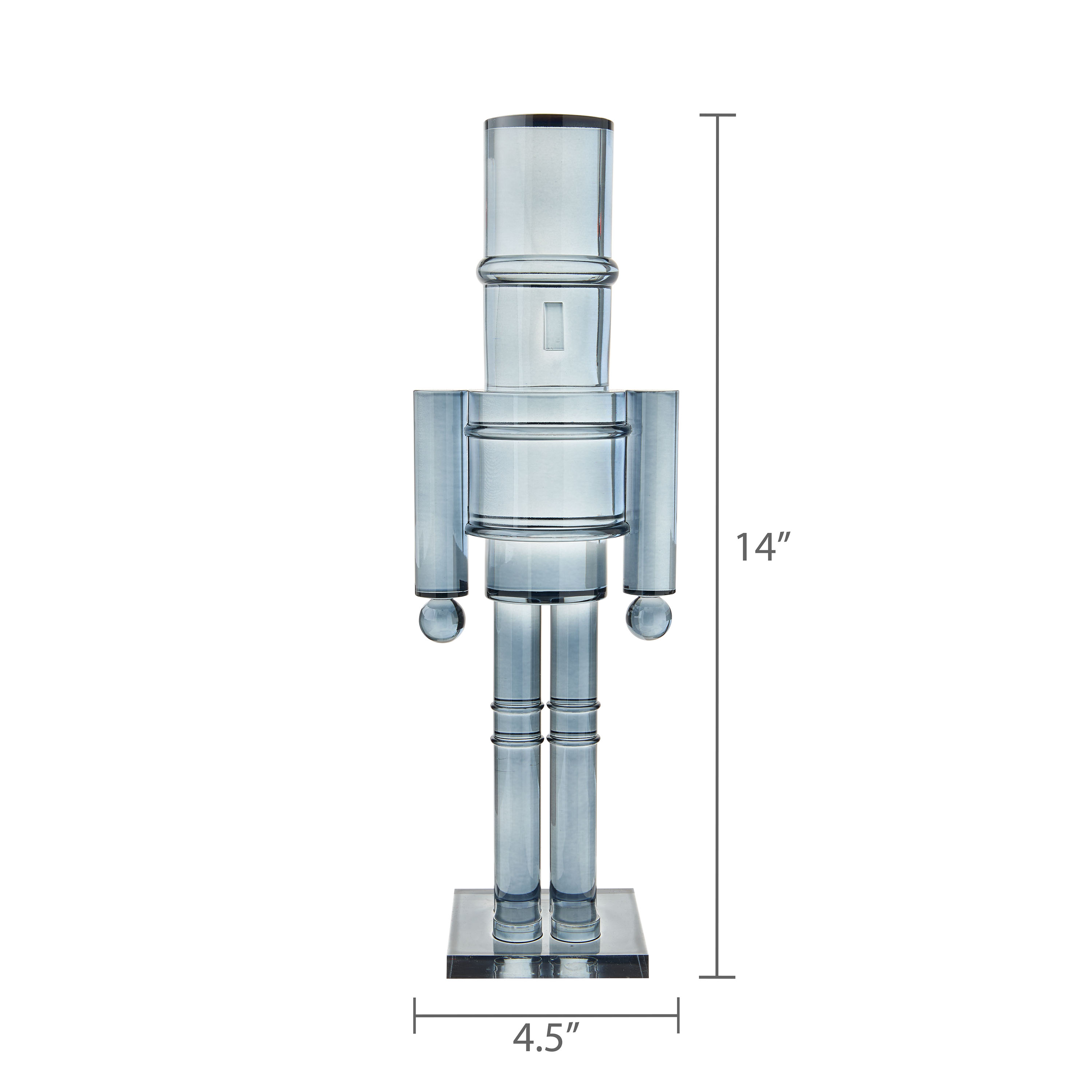 Blue Acrylic Nutcracker Decoration, 14 in, by Holiday Time