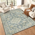 thumbnail image 6 of 5x7 Washable Area Rug Non-Slip Low Profile Vintage Distressed Oriental Rug for Living Room, Bedroom, Dining Room, Office, 6 of 13