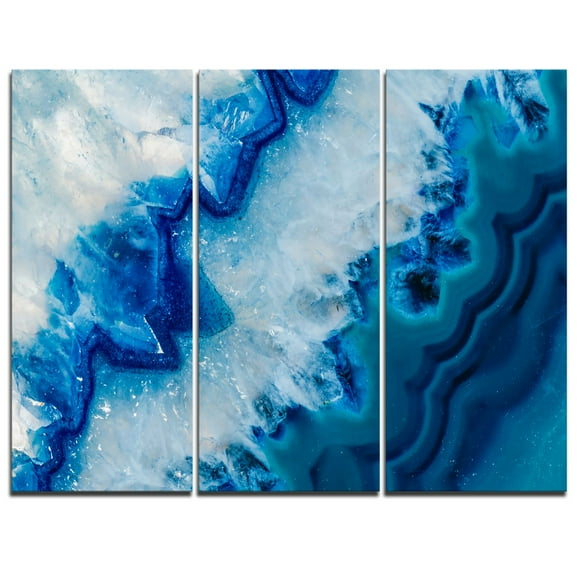 Design Art Geode Slice Macro Abstract Digital Art Canvas Print