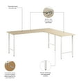 thumbnail image 4 of Hustle 72W x 24D L Shaped Computer Desk in Natural Elm - Engineered Wood, 4 of 6