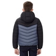thumbnail image 6 of Coerni Boys Girls Quilted Lightweight Jacket Color Blocked Down Jacket Zipper Pockets Kids Insulated Zip Up Outerwear Puffer Coat, 6 of 7