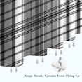 thumbnail image 6 of Black Gray and White Checkered Pattern Shower Curtain 36"x72" ,Bathroom Decorative Shower Curtains Set with 12 Hooks,Modern Waterproof Washable Shower Curtain, 6 of 6