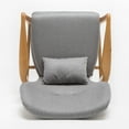 thumbnail image 5 of Noble House Haden Wood Frame Club Chair Color, Gray, 5 of 7