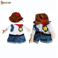 thumbnail image 5 of Spencer Halloween Funny Pet Clothes Cowboy Dog Cat Costumes Outfit Jumpsuit The Cowboy Party Christmas Costume for Small Dogs & Cats - L, 5 of 9