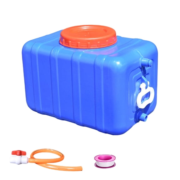 Portable Water Container Leakproof Multifunctional Horizontal Storage Bucket for Camping Hiking Truck Household Watering
