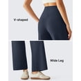 thumbnail image 7 of G4Free BareFeel 25"/27"/29" Inseam High Stretch Wide Leg Yoga Pants Ankle Length Casual Lounge Pants with Pockets, 7 of 7