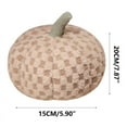 thumbnail image 3 of FastXmas Checkered Pumpkin Pillow, 7.9" Fleece Plaid Pattern 3D Pumpkin Shaped Throw Pillow, Soft Fluffy Stuffed Pumpkin Toys Fall Harvest Decorative Cushion Halloween Decorations for Couch Sofa Bed, 3 of 9