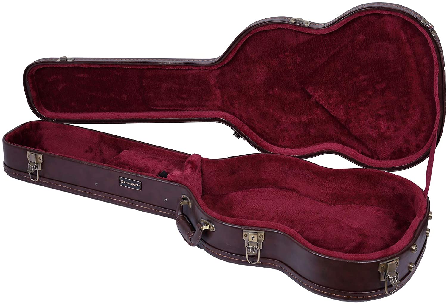 Crossrock Wooden Hard Case For Gibson SG and Similar Style Electric Guitars
