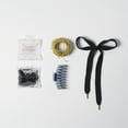 thumbnail image 5 of HAIRITAGE BY MINDY Shoelace Hair Ties for All Hair Types, Black, 2 PC, 5 of 9