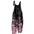 thumbnail image 4 of Summer Plus Size Floral Boho Bib Overalls for Women Hippie Jumpsuit Print Spaghetti Strap Rompers, 4 of 4