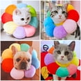 thumbnail image 4 of Collar, Cat Recovery Collar Protective Collar Adjustable Soft Edge Breathable Designed Protective Pet Collar, Colorful Sun Flower, M, 4 of 5