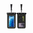 thumbnail image 1 of wonima02 IP68 Waterproof Phone Pouch ，Floating Waterproof Phone Case for iPhone 15 14 13 12 11 Pro Max Google Samsung Galaxy S24 S23 S22, Float Dry Bag with Adjustable Lanyard, Up to 7'' Black, 1 of 1