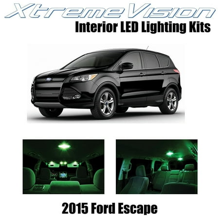 Xtremevision Led For Ford Escape 2017 3 Pieces Green Premium Xtremevision Led For Ford Escape 2017 3 Pieces Green Premium Interior Kit Package Installation Tool