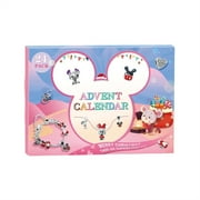 Gomind Christmas Advent Calendar 2024 for Girls 24 Days Countdown Calendar with Mickey DIY Charm Bracelet&Necklace, Rings Xmas Holiday Gift for Daughter, Niece