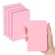 thumbnail image 1 of Paquete de 4 cuadernos A6, mini cuaderno A6, blocs de notas de bolsillo Kraft, cuadernos de bocetos, 3.5x5.5 pulgadas, 30 hojas para hombres y mujeres, suministros de oficina, rosa, 1 of 6