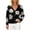Black, variant on Enjoytime Womens Cardigan Floral Print V Neck Long Sleeve Button Down Knit Sweaters Tops Cozy Soft Loose Casual Cardigans