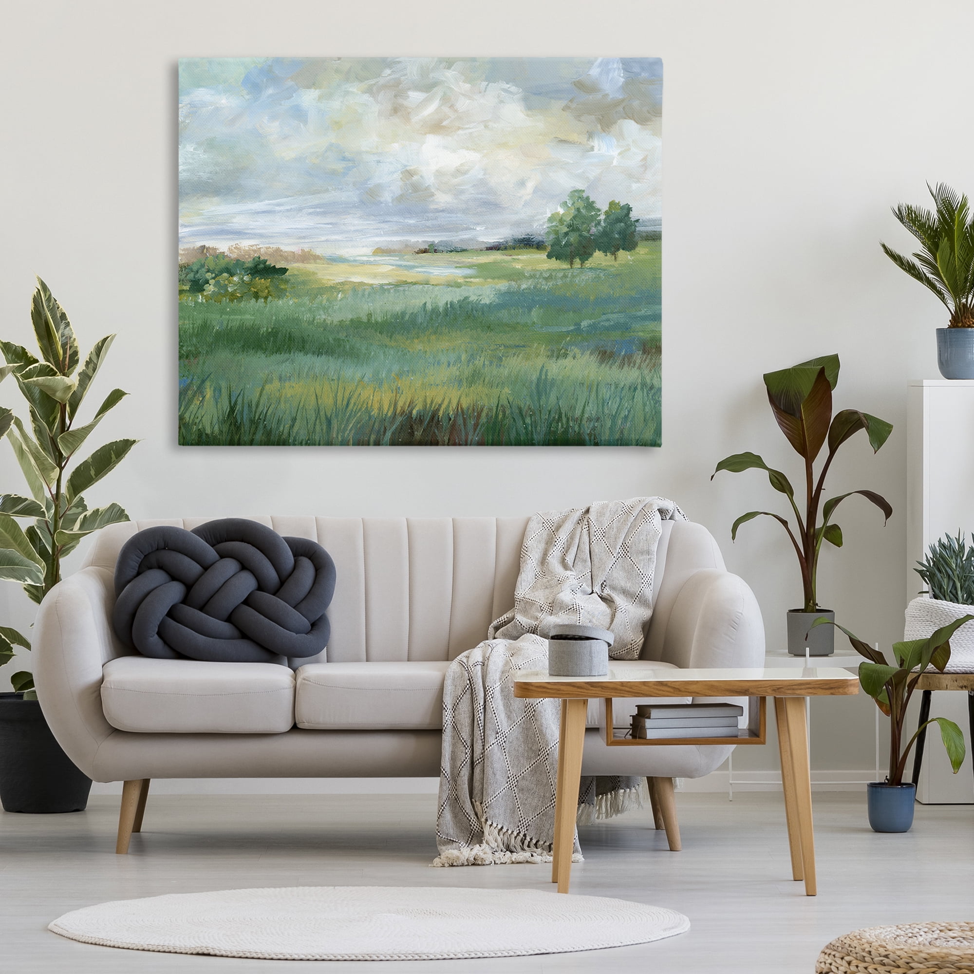 Stupell Industries Idyllic Field at Dawn Canvas Wall Art, design by Nan